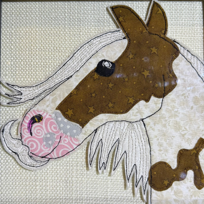 *Special Material* Custom Stitched Horse Portrait