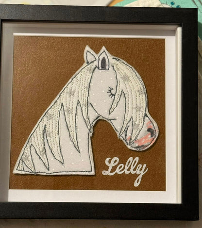 *Special Material* Custom Stitched Horse Portrait