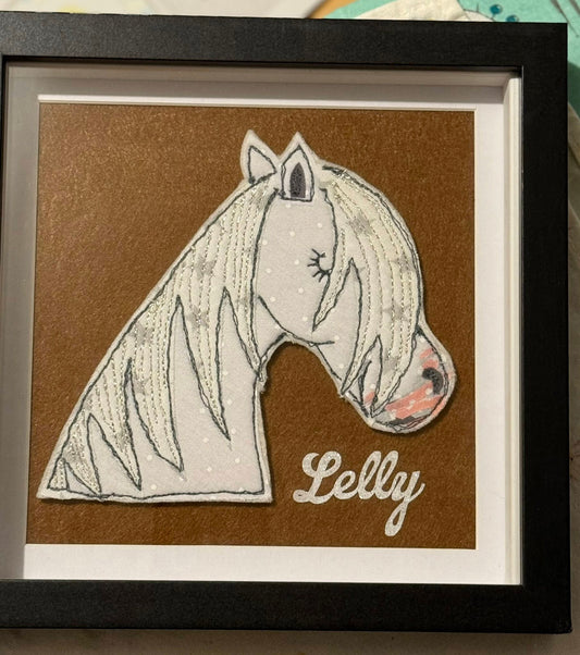 Large Custom Stitched Horse Portrait